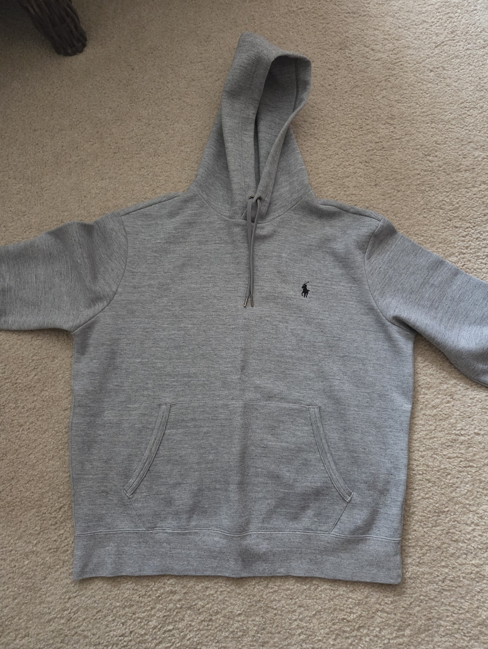 Polo by Ralph Lauren Gray Hooded Sweatshirt with Polo Pony